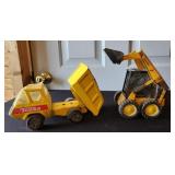 Tonka Dump Truck & Ertl Mustang Skid Steer