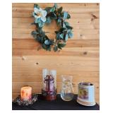 Wreath, Candle Holder & Candle warmer