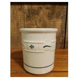 Longaberger Pottery  Green Utensil Crock