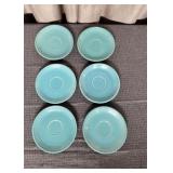 Fiesta Turquoise 6' Saucers (6)