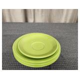 Fiesta Chartreuse Salad Plates & Saucer