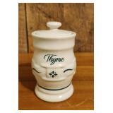 Longaberger Pottery Green Spice Jar lid