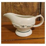 Longaberger Pottery USA Green Gravy Boat