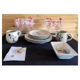 Snowman Christmas Dishware & plastic goblets