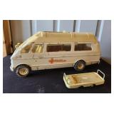 Tonka White Rescue Ambulance & Gurney