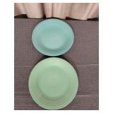 Fiesta 10 1/2' Dinner Seamist & Turquoise Plates