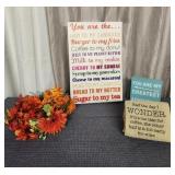 Orange Flowers, Signs, hand towels