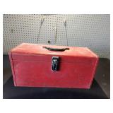 Red Metal Tool Box