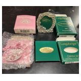 Longaberger Tie Ons & Collectors Club Frame, Pin