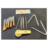 Measuring Spoons, Nut Crackers, Orange Peeler