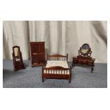 Dollhouse Furniture Bedroom Set 1:12 scale