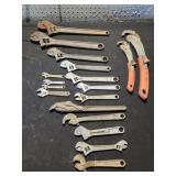 Assorted Adjustable Wrenches
