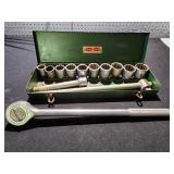 S & K 3/4' Socket Set & Pro-Grade 3/4' Ratchet