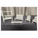 Dollhouse Outdoor Furniture Set 1:12 Scale