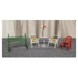 Dollhouse Outdoor Furniture Set  - Metal