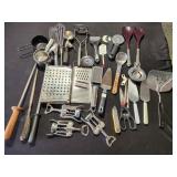 Wine Opener, Whisk, Ice Cream Scoop, graters