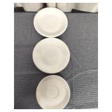 Fiesta White 7' Salad Plate & 6' Saucer