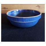 Roseville Pottery Large Blue Crock Bowl