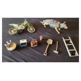 Miniature Police Dog, Dirt Bike, Coca Cola, Cooler
