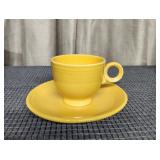Yellow Fiesta HLO Cup & Saucer