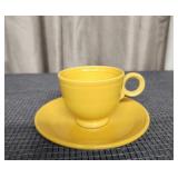 Yellow Fiesta HLO Cup & Saucer