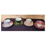 Tea cups& Saucers (4 sets) Classica 22 KT Gold