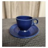Blue Fiesta HLO Cup & Saucer