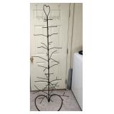 Heart Basket Tree Black Metal