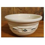 Longaberger Pottery USA Green Mixing Bowl