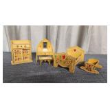 Dollhouse Child's Bedroom Furniture 1:12 Scale