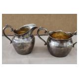 Gorham Sterling Silver Creamer & Sugar