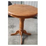 Vintage Wooden High Top Table
