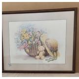 Framed Floral Picture