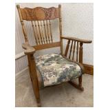 Antique Oak Rocking Chair
