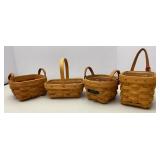 Longaberger assortment of Booking Baskets