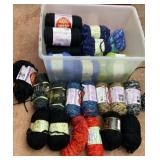 Tote of Matching Lot no. Skeins of Yarn