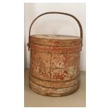 Antique Wooden Milk Bucket
