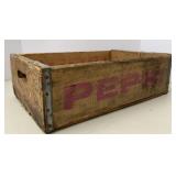 Vtg Wooden Pepsi Flat