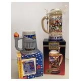 Budweiser 1988 & 1996 Olympic Steins (NIB)