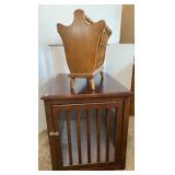 Dog Crate Side Table & Magazine Rack
