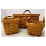 Longaberger Med Key & Booking Baskets