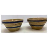 Antique Yellow Ware? Stoneware Bowls