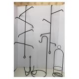 Wrought Iron Basket Holders