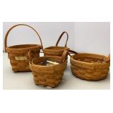 Longaberger Assortment of Booking & Tour Baskets