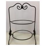 Longaberger Wrought Iron Two Pie Rack