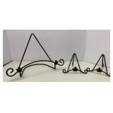 Longaberger Wrought Iron Plate or Photo Stands