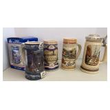 Miller, Strohs & Avon Beer Steins