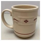 Longaberger Pottery Coffee Mug (red traditions)