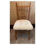 Antique oak cane seat Dining Chair