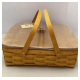 Longaberger Blue Ribbon Pie Basket with Lid